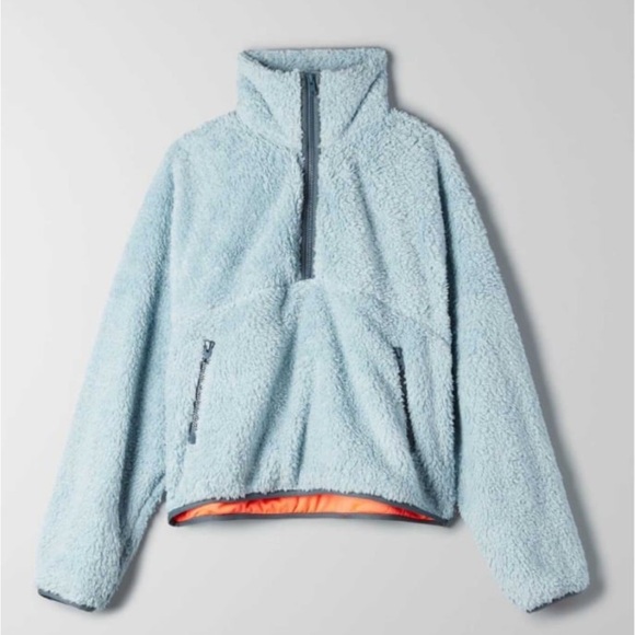 TNA Women's Light Blue Sherpa Jacket - Picture 2 of 6